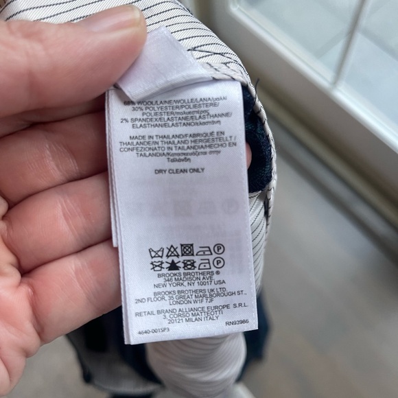 Brooks Brothers Wool Blend Dress Pants in Green and Blue Plaid Tartan Sz 12 NWT - Picture 7 of 7